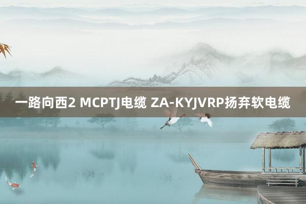 一路向西2 MCPTJ电缆 ZA-KYJVRP扬弃软电缆