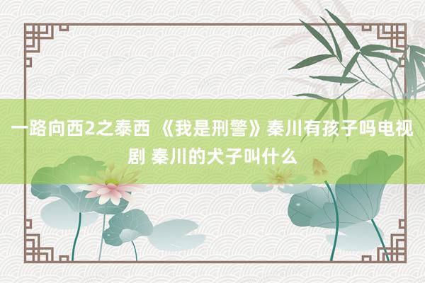 一路向西2之泰西 《我是刑警》秦川有孩子吗电视剧 秦川的犬子叫什么