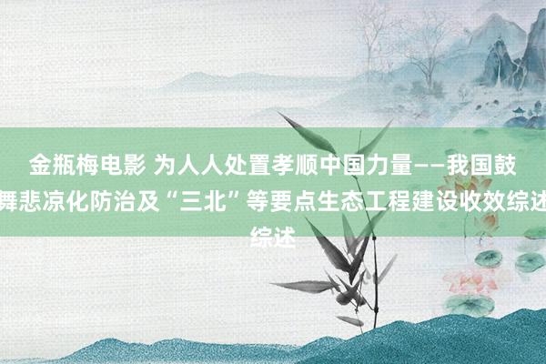 金瓶梅电影 为人人处置孝顺中国力量——我国鼓舞悲凉化防治及“三北”等要点生态工程建设收效综述