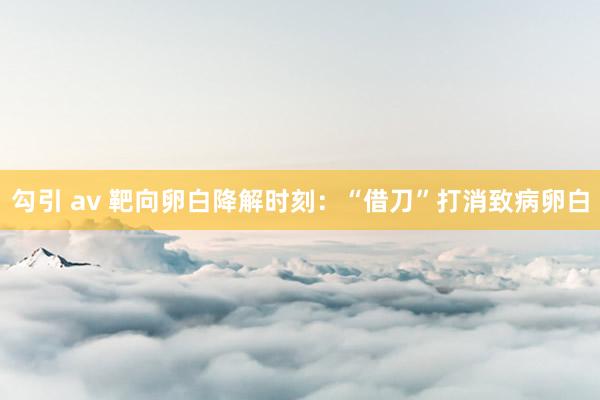 勾引 av 靶向卵白降解时刻：“借刀”打消致病卵白