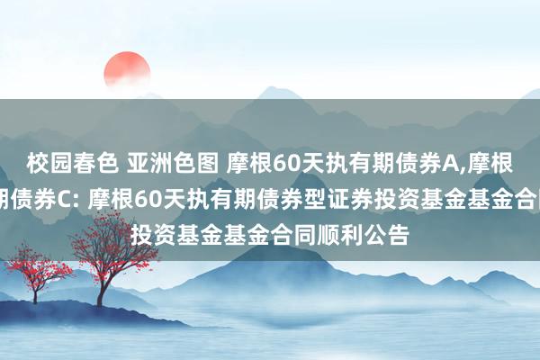 校园春色 亚洲色图 摩根60天执有期债券A,摩根60天执有期债券C: 摩根60天执有期债券型证券投资基金基金合同顺利公告
