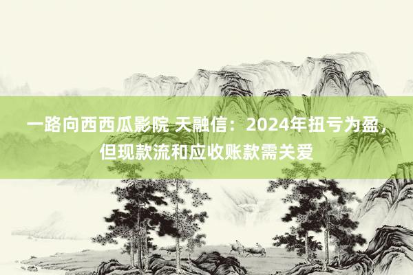 一路向西西瓜影院 天融信：2024年扭亏为盈，但现款流和应收账款需关爱